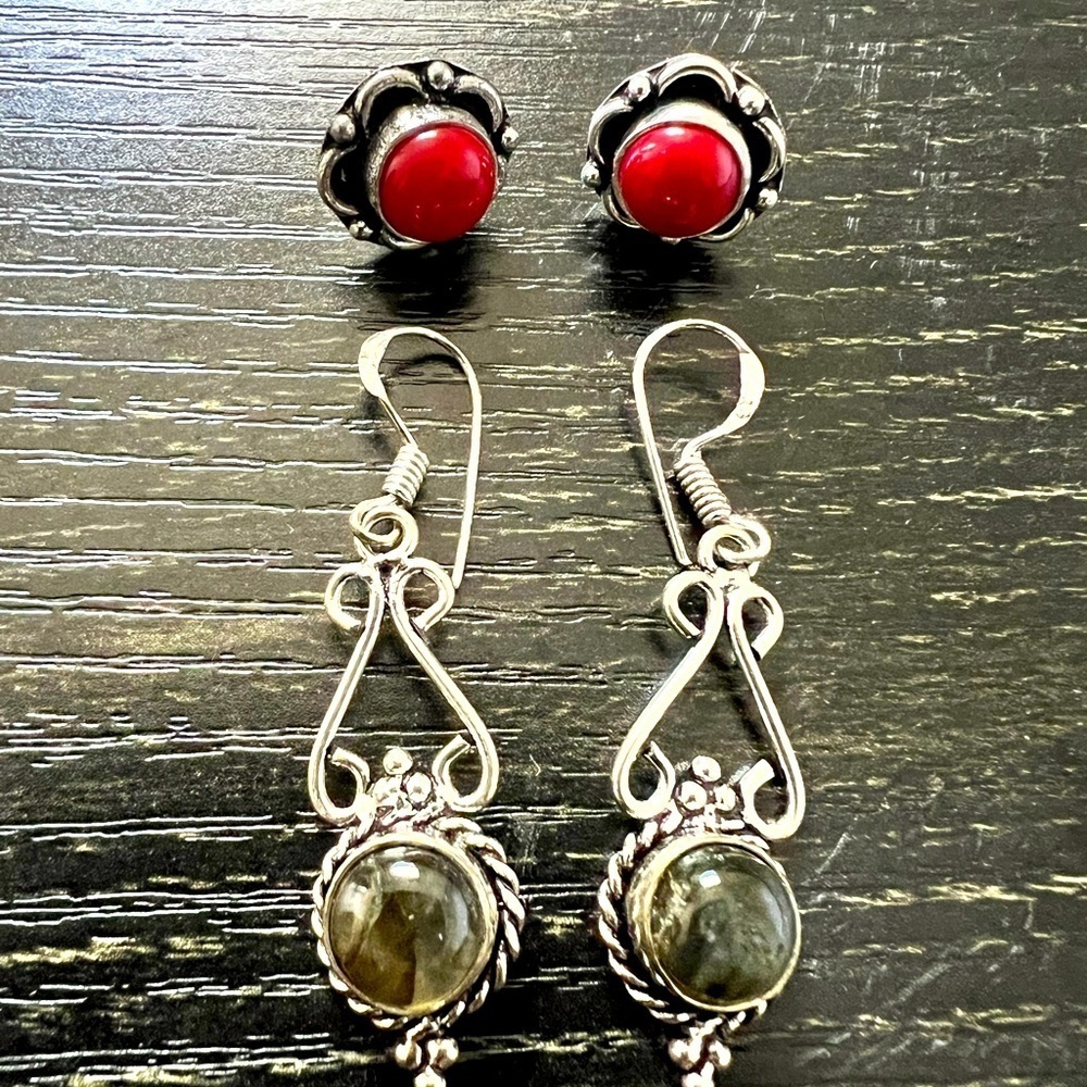 Women’s 925 sterling earrings bundle
